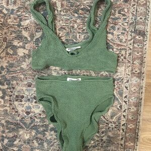 Youswim Eva Juniper Green Textured Bikini Set